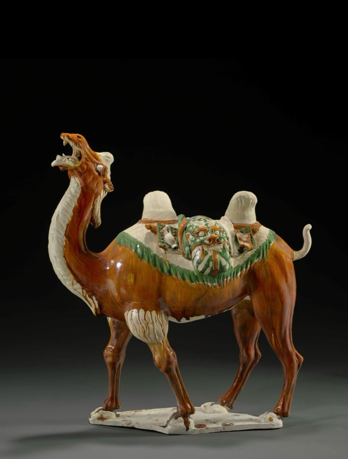 三彩駱駝 左